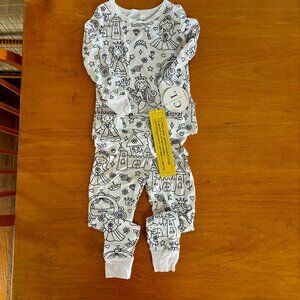 CADEN LANE PAJAMA TWO PIECE SET  - COLOR ME PRINCESS/FAR FAR AWAY GIRLS 2T NWT